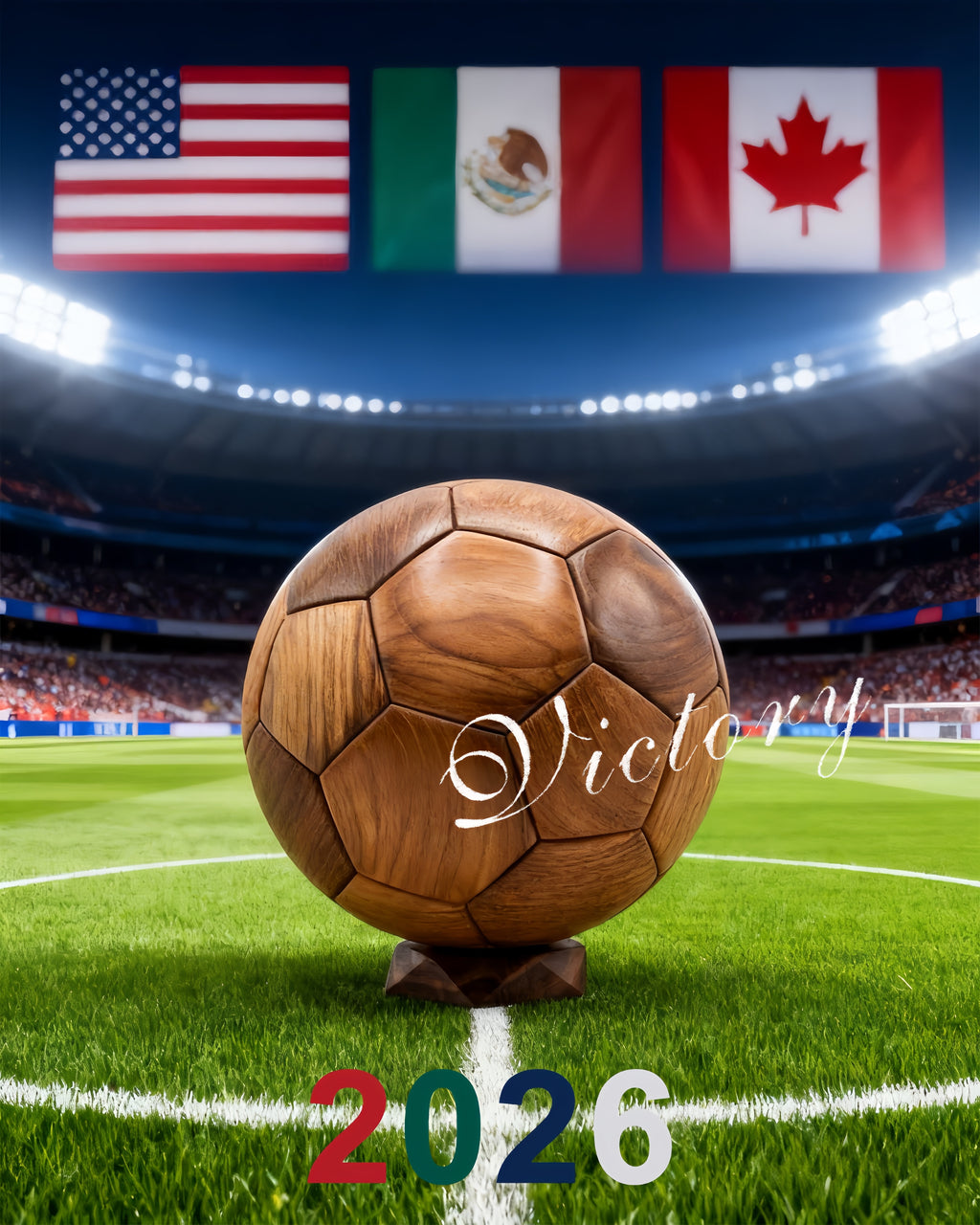 3D Wooden Soccer Ball Puzzle:Walnut and Teak